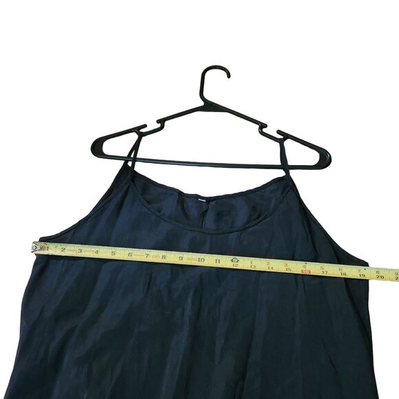 Vintage Black Silk Slip Dress - Picture 2 of 11
